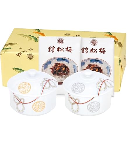 Amazon.co.jp: 錦松梅 有田焼容器入（佃煮ふりかけ90g×2袋） : 食品